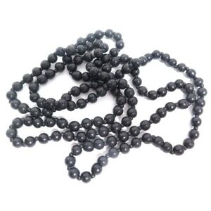 VINTAGE EXTRA LONG 53" BLACK‎ NECKLACE